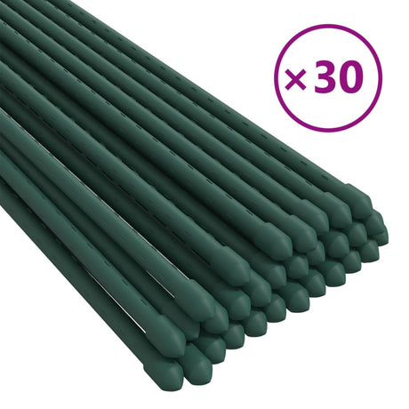 Supporti per Piante da Giardino 30 pz Verde 90 cm Acciaio