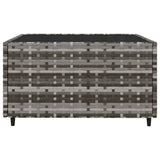 Set Divani da Giardino 3 pz con Cuscini in Polyrattan Grigio