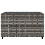 Set Divani da Giardino 4 pz con Cuscini in Polyrattan Grigio