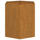 Fioriera Ruggine 40x40x45 cm Acciaio Corten