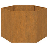 Fioriera Ruggine 60x60x45 cm Acciaio Corten