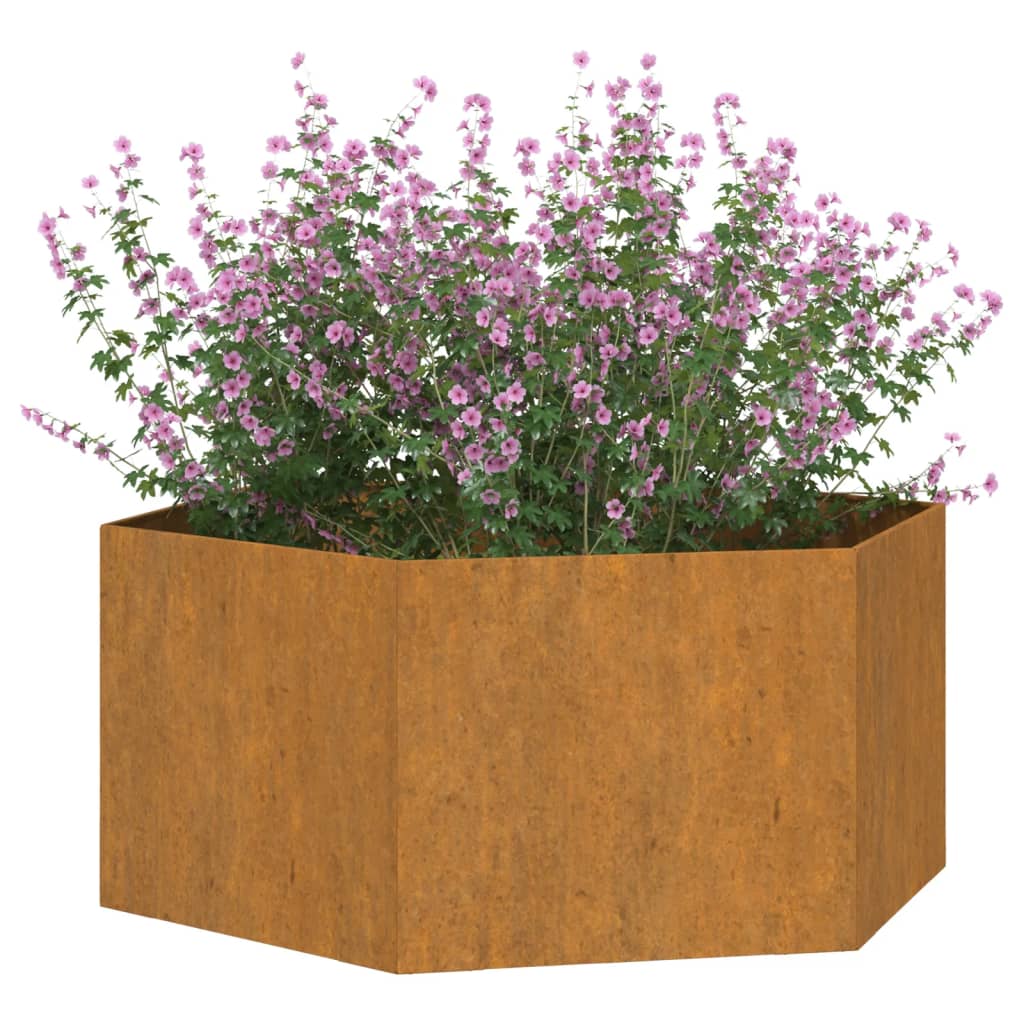 Fioriera Ruggine 90x90x45 cm Acciaio Corten