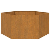 Fioriera Ruggine 90x90x45 cm Acciaio Corten