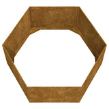 Fioriera Ruggine 90x90x45 cm Acciaio Corten