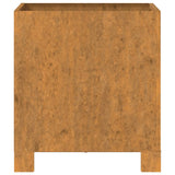 Fioriere con Gambe 2pz Ruggine 32x30x33 cm Acciaio Corten