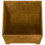 Fioriere con Gambe 2pz Ruggine 32x30x33 cm Acciaio Corten