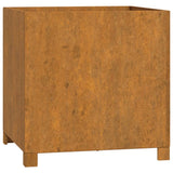 Fioriera con Gambe Ruggine 49x47x50 cm Acciaio Corten