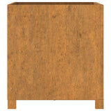 Fioriera con Gambe Ruggine 49x47x50 cm Acciaio Corten