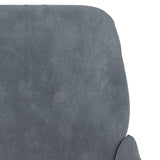 Poltrona Grigio Scuro 62x79x79 cm Velluto