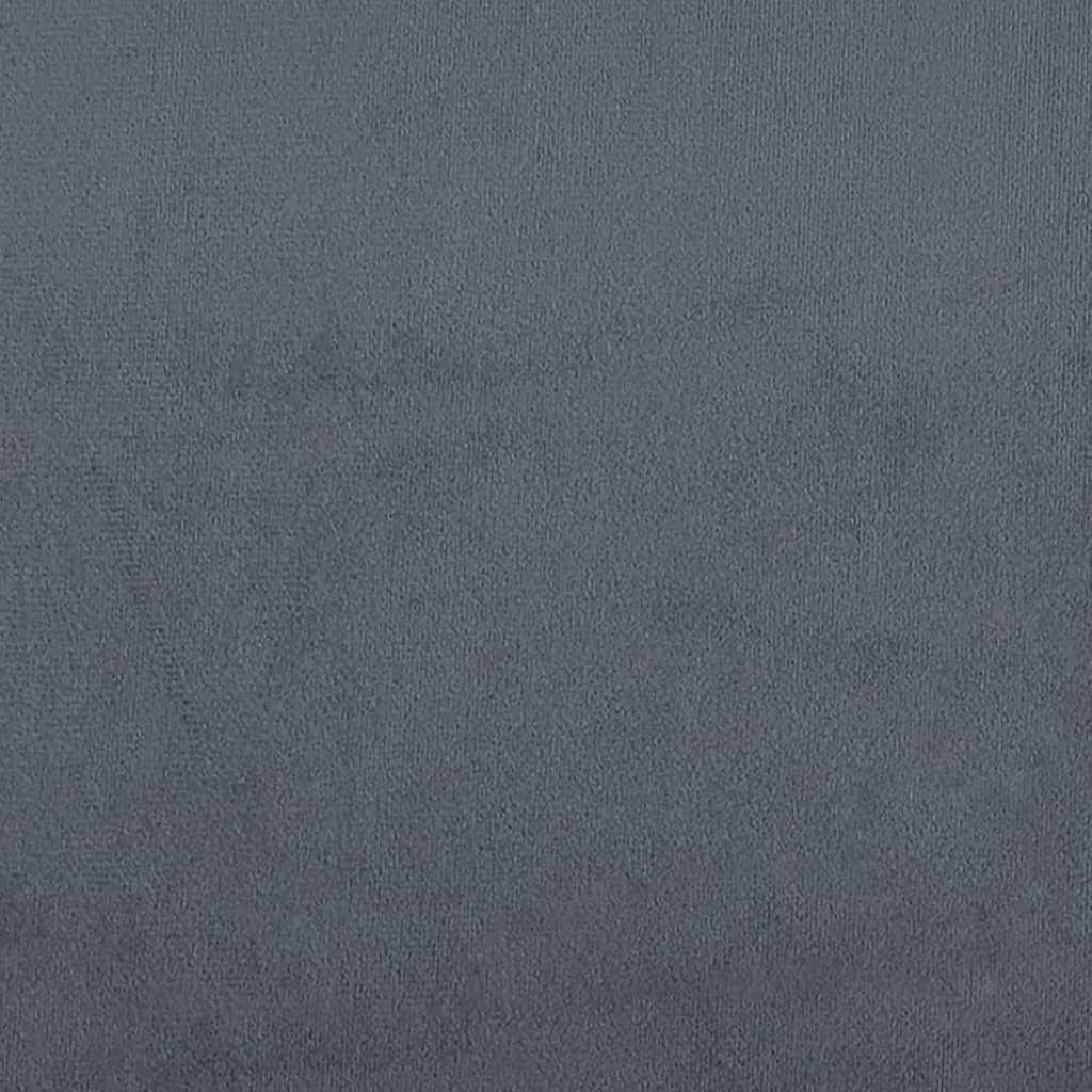 Poltrona Grigio Scuro 63x76x80 cm Velluto