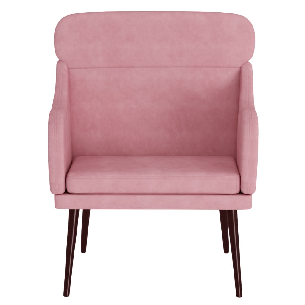 Poltrona Rosa 63x76x80 cm Velluto