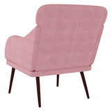 Poltrona Rosa 63x76x80 cm Velluto