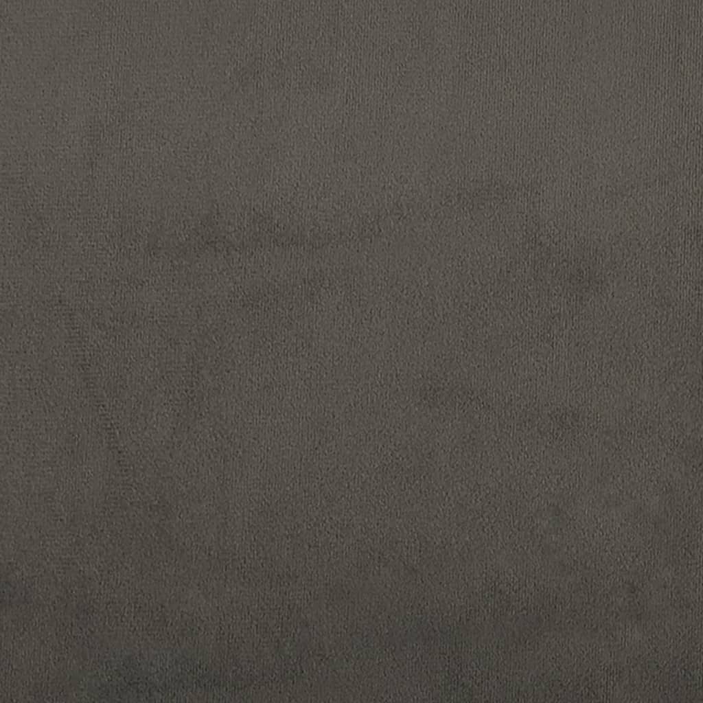 Poltrona Grigio Scuro 63x76x80 cm Velluto