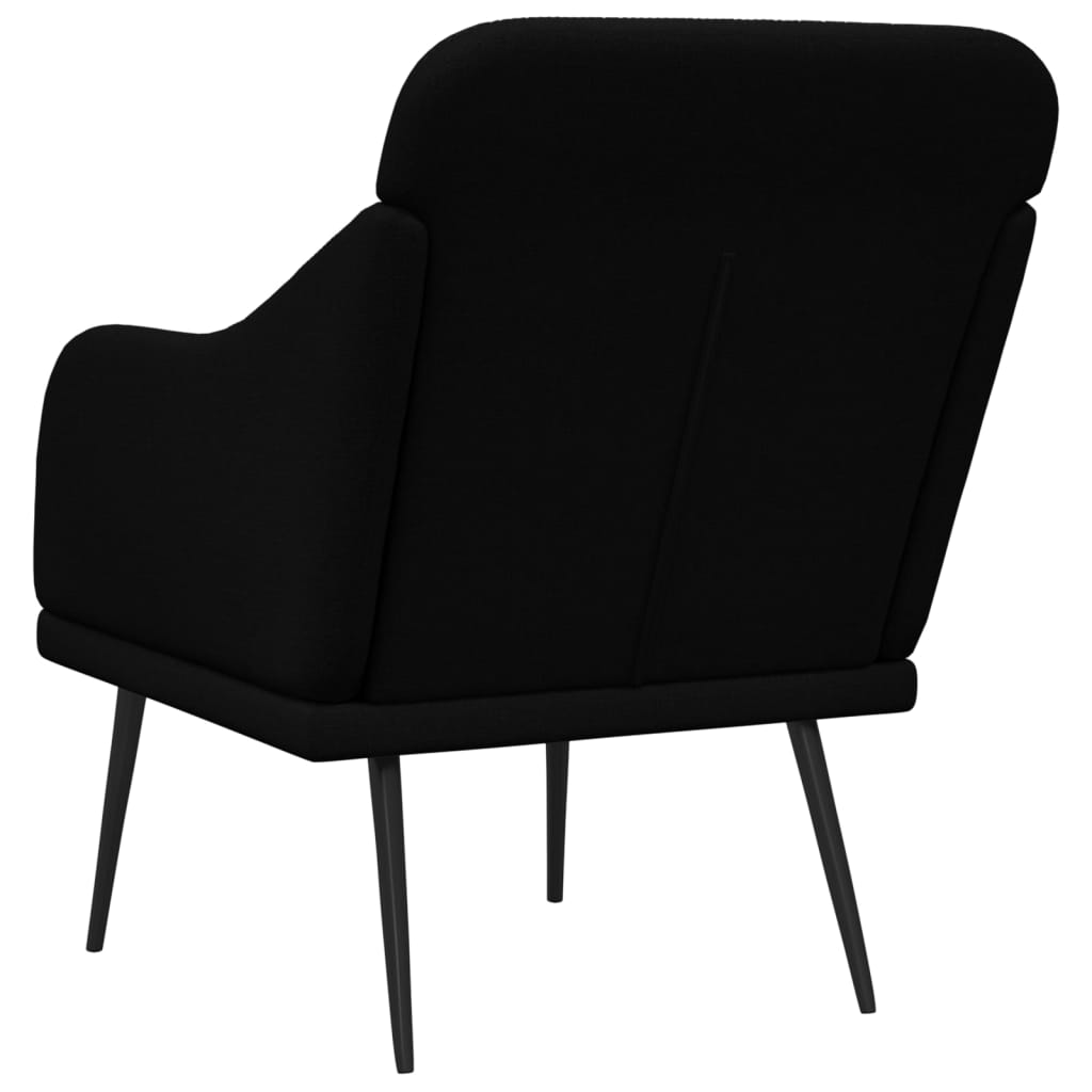 Poltrona Nera 63x76x80 cm in Tessuto