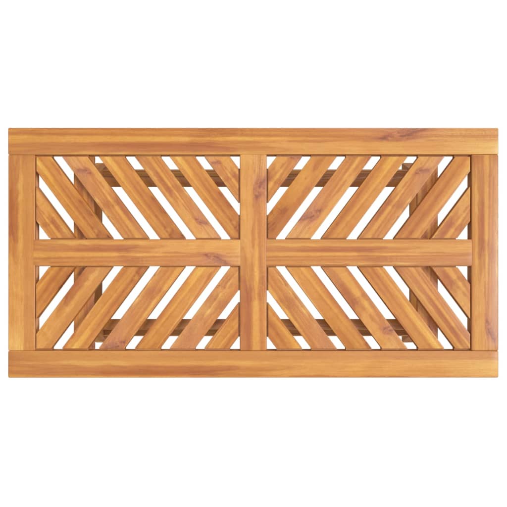 Set Salotto da Giardino 2 pz in Legno Massello di Acacia