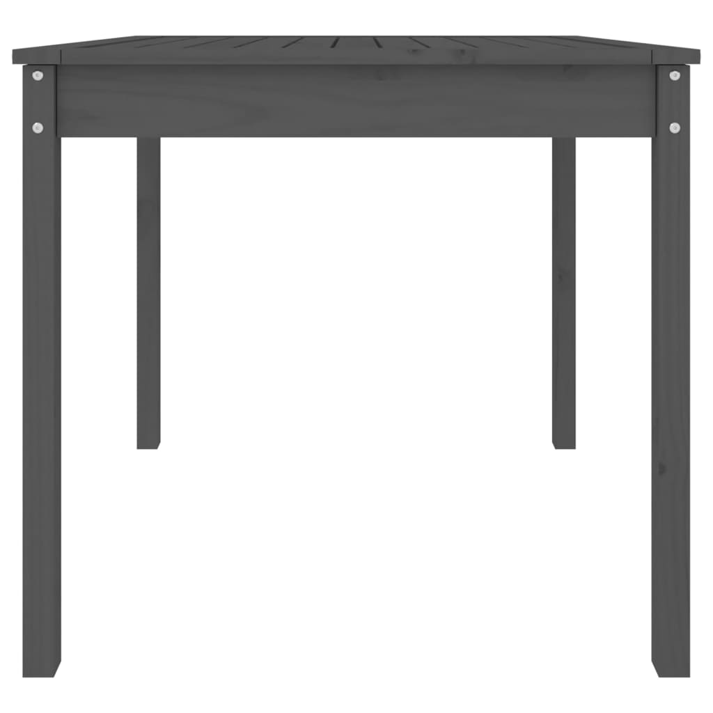 Tavolo da Giardino Grigio 82,5x82,5x76 cm Legno Massello Pino