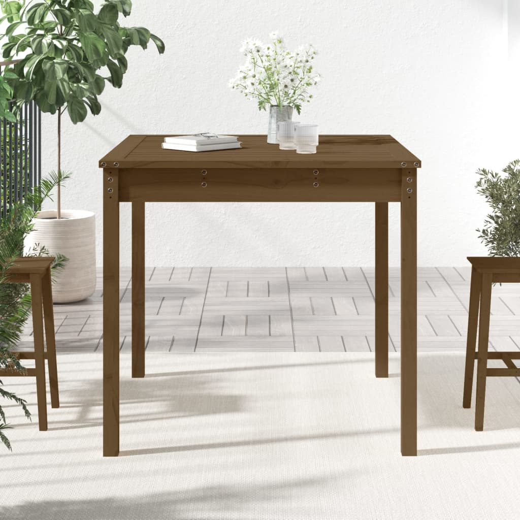 Tavolo da Giardino Miele 82,5x82,5x76 cm Legno Massello di Pino