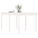 Tavolo da Giardino Bianco 159,5x82,5x76cm Legno Massello Pino