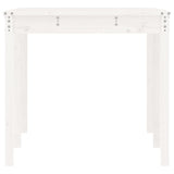 Tavolo da Giardino Bianco 159,5x82,5x76cm Legno Massello Pino