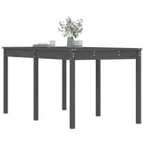 Tavolo da Giardino Grigio 159,5x82,5x76 cm Legno Massello Pino