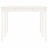 Tavolo da Giardino Bianco 203,5x100x76cm Legno Massello di Pino