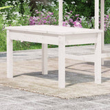 Panca da Giardino Bianca 80x44x45 cm Legno Massello di Pino