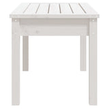 Panca da Giardino Bianca 80x44x45 cm Legno Massello di Pino