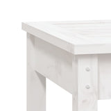 Panca Giardino 2 Posti Bianca 159,5x44x45cm Legno Massello Pino