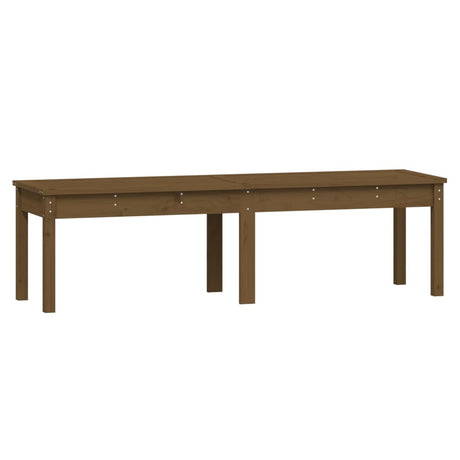 Panca Giardino 2 Posti Miele 159,5x44x45cm Legno Massello Pino