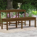 Panca Giardino 2 Posti Miele 159,5x44x45cm Legno Massello Pino