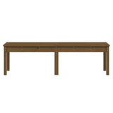 Panca Giardino 2 Posti Miele 159,5x44x45cm Legno Massello Pino