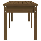 Panca Giardino 2 Posti Miele 159,5x44x45cm Legno Massello Pino