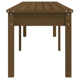 Panca Giardino 2 Posti Miele 203,5x44x45cm Legno Massello Pino