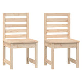 Sedie da Giardino 2pz 50x48x91,5 cm Legno Massello di Pino