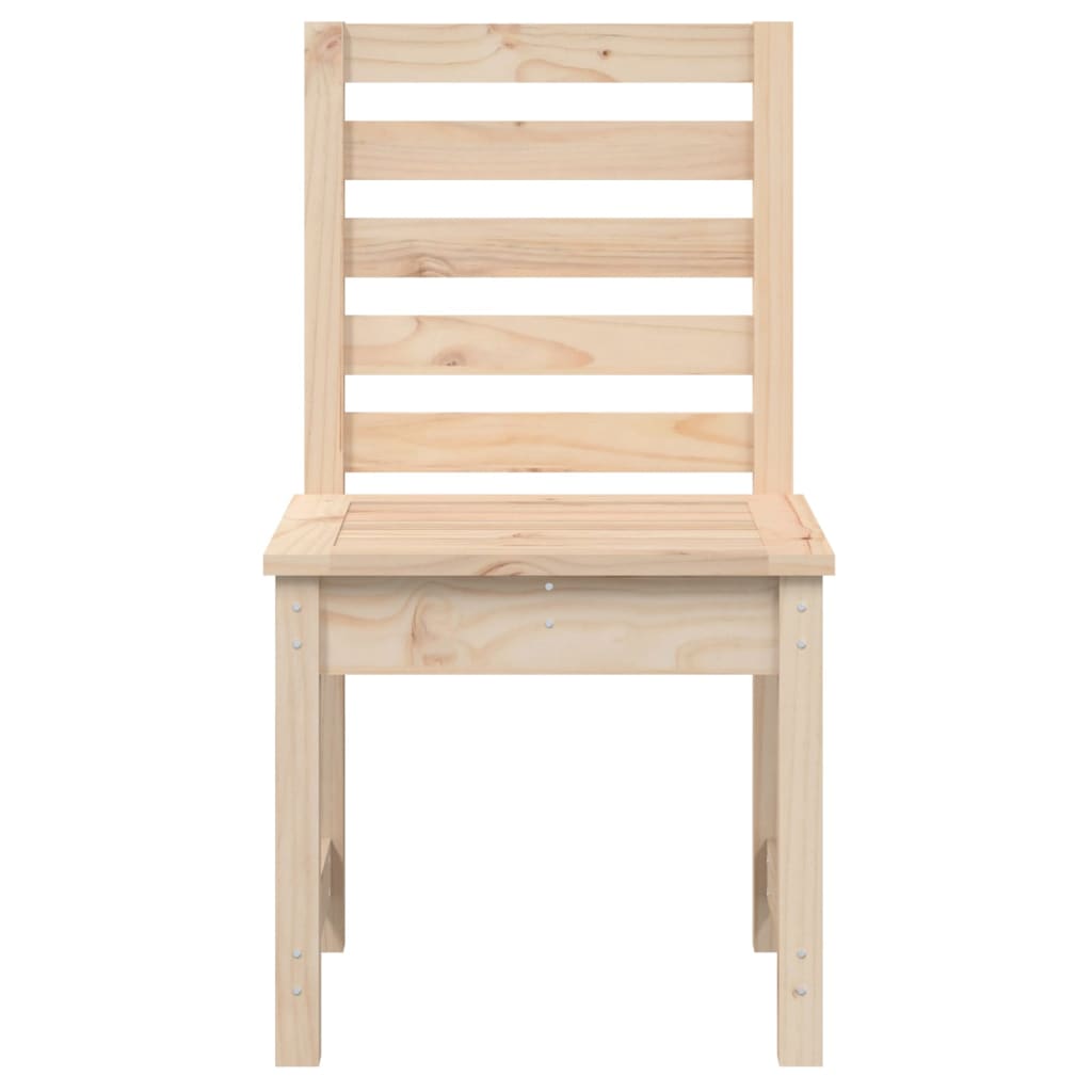 Sedie da Giardino 2pz 50x48x91,5 cm Legno Massello di Pino