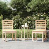 Sedie da Giardino 2pz 50x48x91,5 cm Legno Massello di Pino