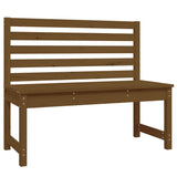 Panca da Giardino Miele 109 cm in Legno Massello di Pino