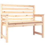 Panca da Giardino 109x48x91,5 cm in Legno Massello di Pino