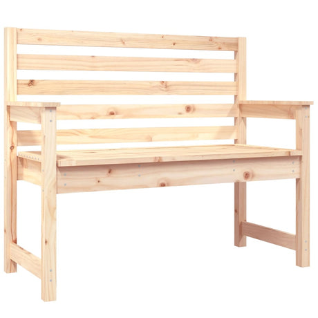 Panca da Giardino 109x48x91,5 cm in Legno Massello di Pino