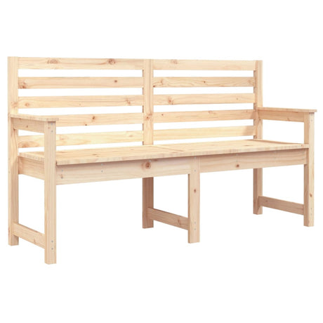 Panca da Giardino 159,5x48x91,5 cm in Legno Massello di Pino