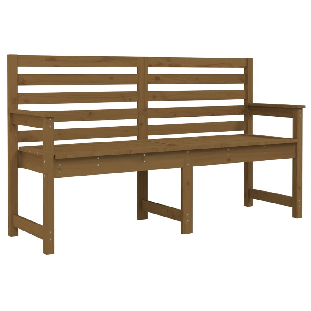 Panca da Giardino Miele 159,5x48x91,5 cm Legno Massello di Pino