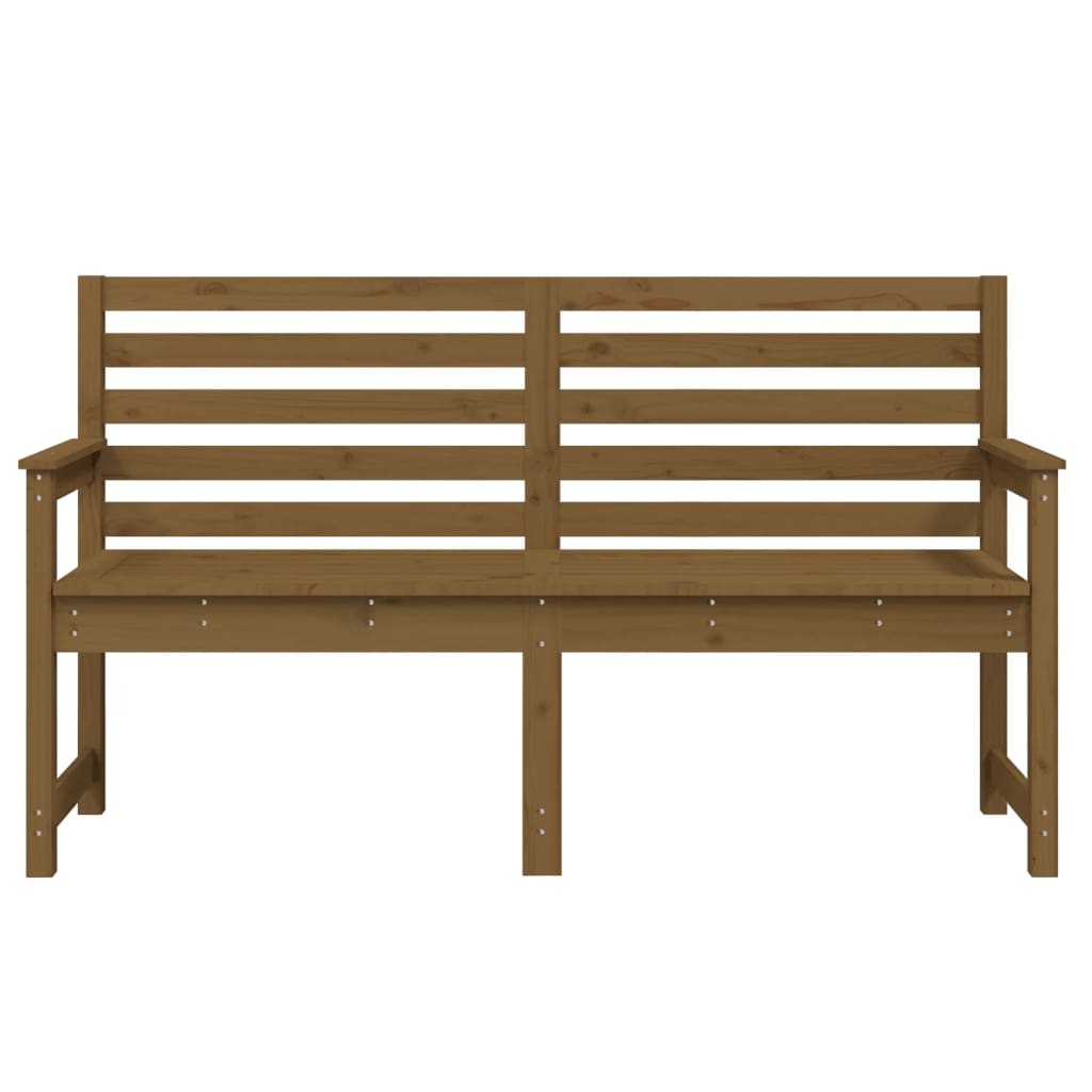 Panca da Giardino Miele 159,5x48x91,5 cm Legno Massello di Pino