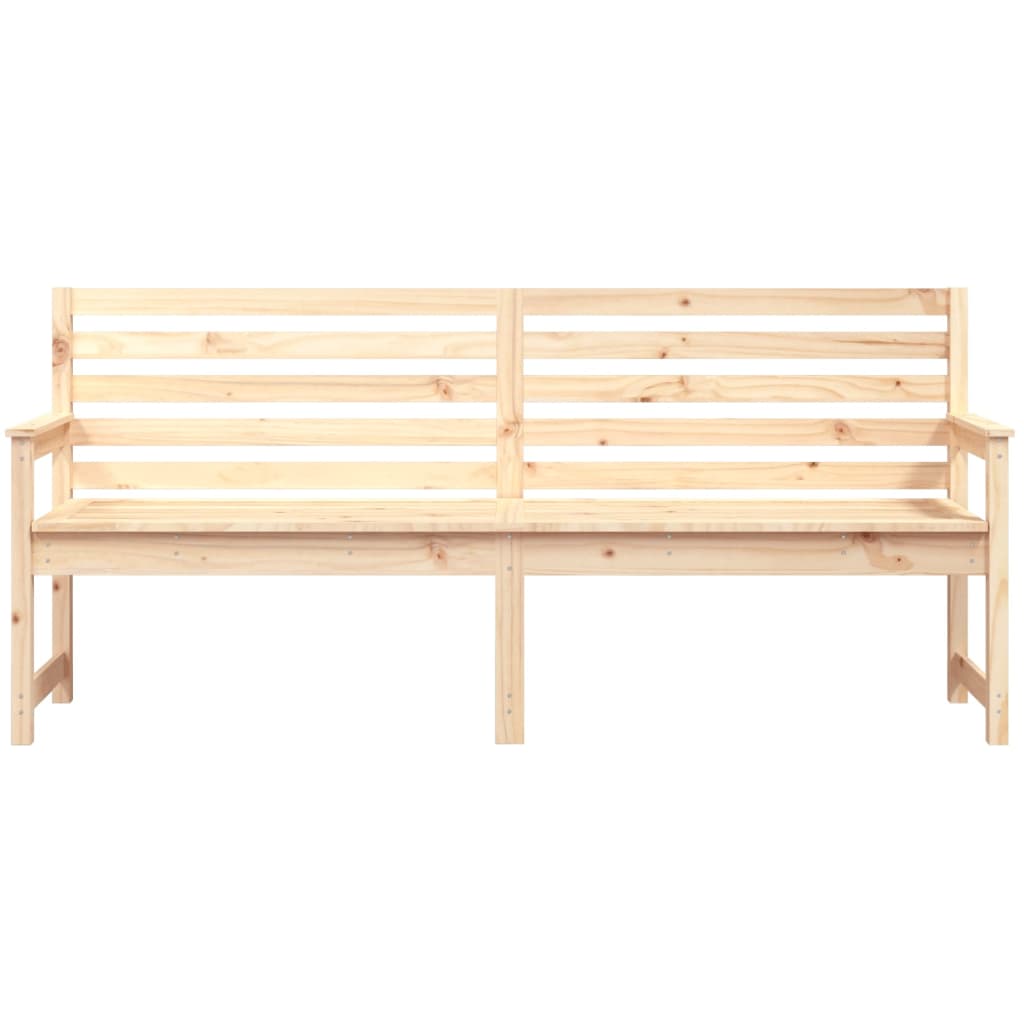 Panca da Giardino 203,5x48x91,5 cm in Legno Massello di Pino