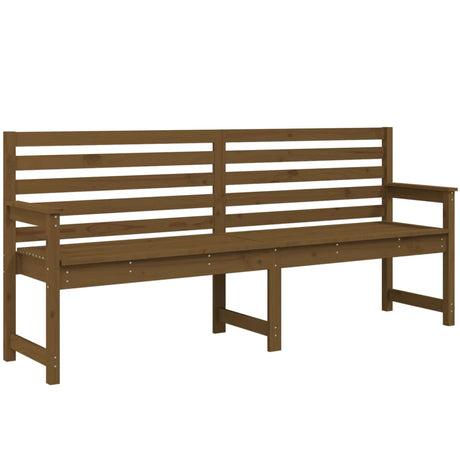 Panca da Giardino Miele 203,5x48x91,5 cm Legno Massello di Pino