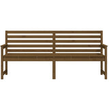 Panca da Giardino Miele 203,5x48x91,5 cm Legno Massello di Pino