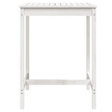 Tavolo da Giardino Bianco 82,5x82,5x110cm Legno Massello Pino