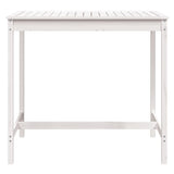 Tavolo da Giardino Bianco 121x82,5x110cm Legno Massello di Pino