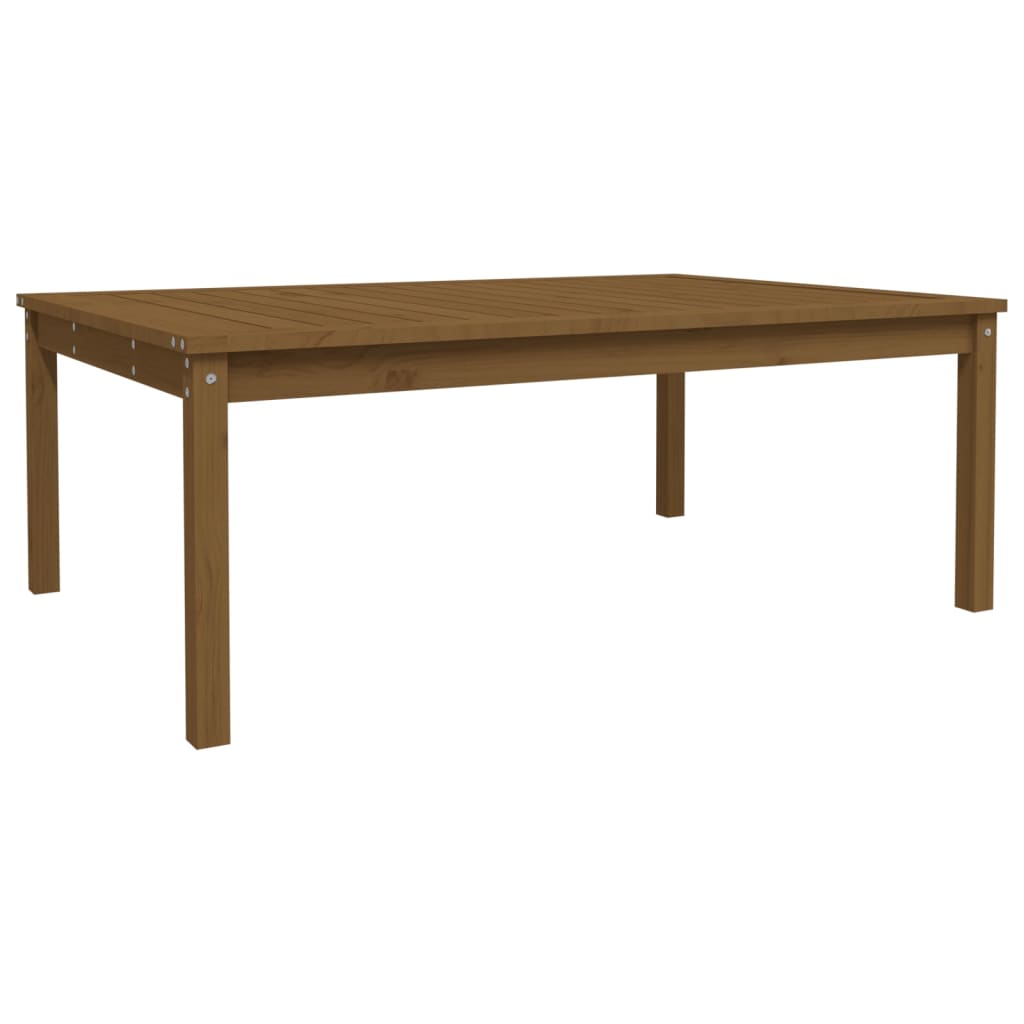 Tavolo da Giardino Miele 121x82,5x45 cm Legno Massello di Pino