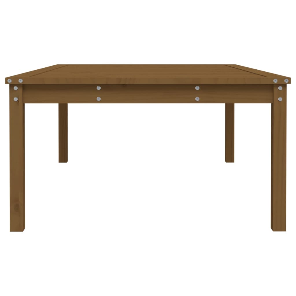 Tavolo da Giardino Miele 121x82,5x45 cm Legno Massello di Pino