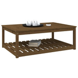 Tavolo da Giardino Miele 121x82,5x45 cm Legno Massello di Pino